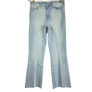 L'agence Jeans Womens 28 Blue Kendra High Rise Cropped Flare Stretch $285 Nwot
